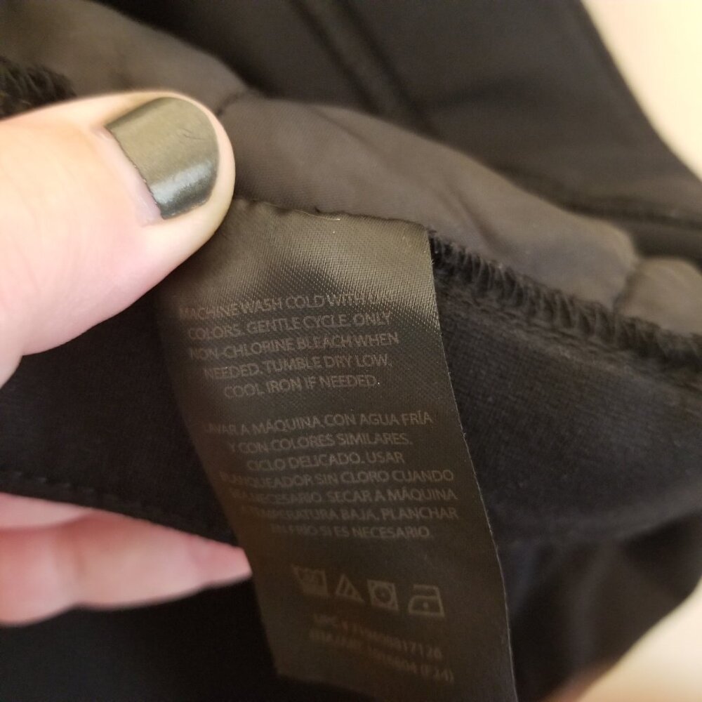 Banana Republic Black Straight Leg Trousers, Size 10 - Picture 7 of 7